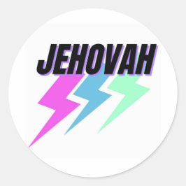 Jehovah Sticker/Gud Sticker/Bible/Faith/Gift Runt Klistermärke