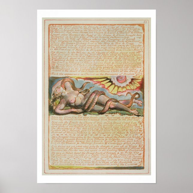 Jehovah stod bland Druids...", tallrik 63 från Poster (Framsidan)