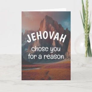 Jehovah valde dig av en anledning JW Kort