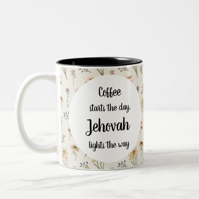 jehovah-vittne mugg Jehovah ljus dagen (Vänster)