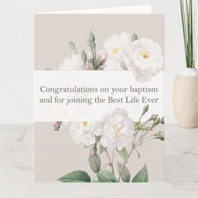 Jehovah Witness JW Baptism-gåvor Kort (Framsida)