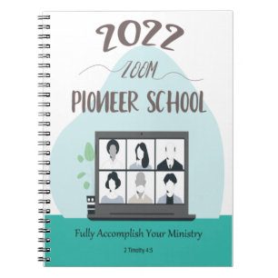 Jehovah Witness Zoom Pioneer School 2022 Anteckningsbok