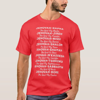 JehovahRapha Namn of God Tees, Christian Costume T Shirt