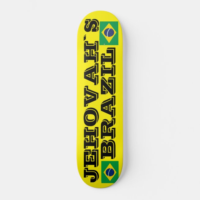 JEHOVAHS BRAZIL Skateboard (Framsida)