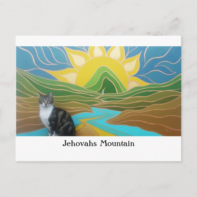 Jehovahs Mountain med Pudding Vykort (Framsida)
