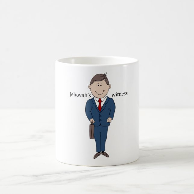 Jehovahs vittne med titel kaffemugg (Center)