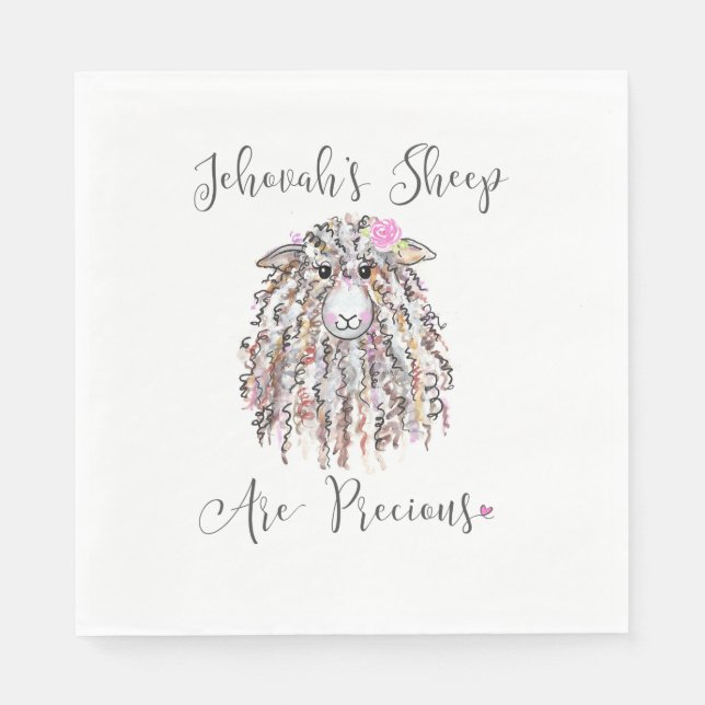 "Jehovas får är onda" Napkins Pappersservett (Framsidan)