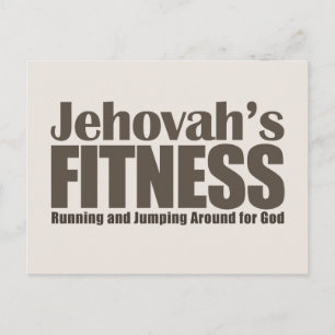 Jehovas Fitness Vykort