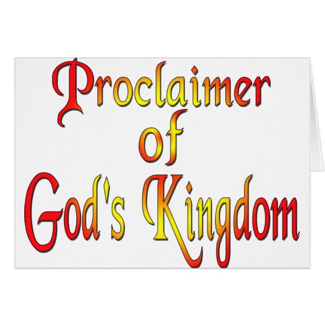 Jehovas vittne hälsningskort (Framsidan Horizontal)