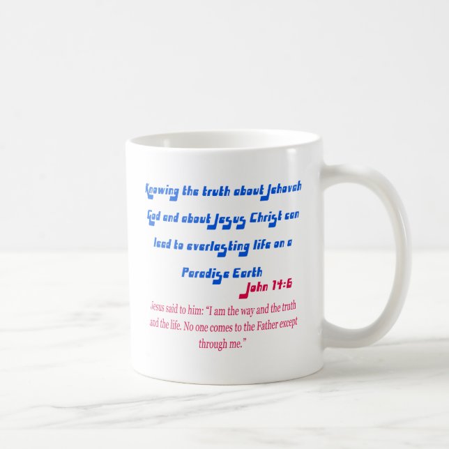 Jehovas vittne John14-6 Kaffemugg (Höger)