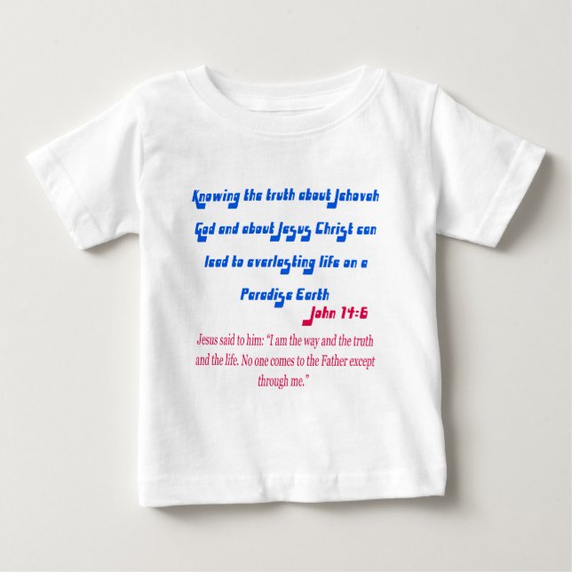Jehovas vittne John14-6 T-shirt (Framsida)