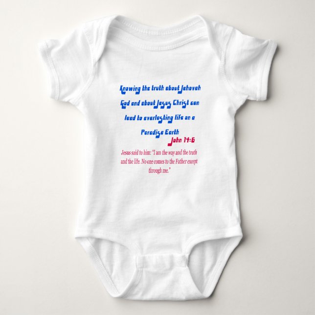 Jehovas vittne John14-6 Tee Shirt (Framsida)