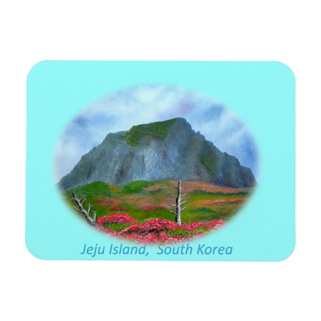 Jeju Island Korea (제 주 도) Magnet (Horisontell)