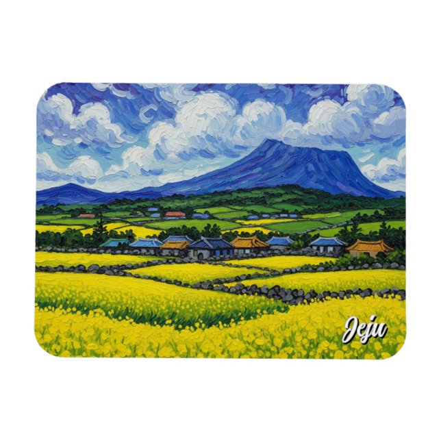 Jeju Island Sydkorea Resa Magnet (Horisontell)