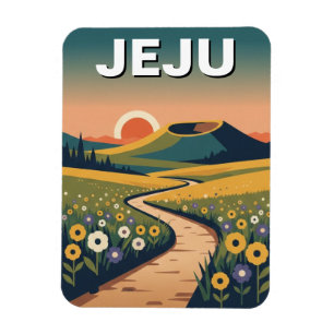 Jeju Island Sydkorea Resa Magnet