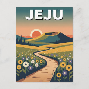 Jeju Island Sydkorea Resa Vykort