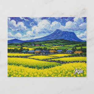 Jeju Island Sydkorea Travel Vykort