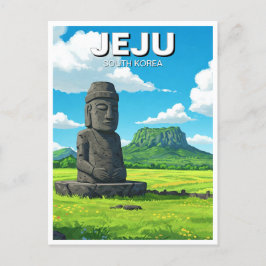Jeju Island Sydkorea Travel Vykort