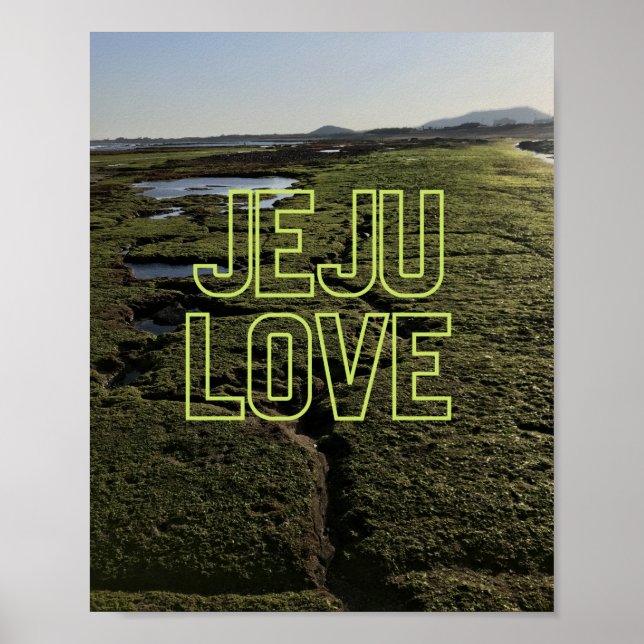 Jeju Kärlek - Jeju - Jeju Island - Sydkorea Poster (Framsidan)