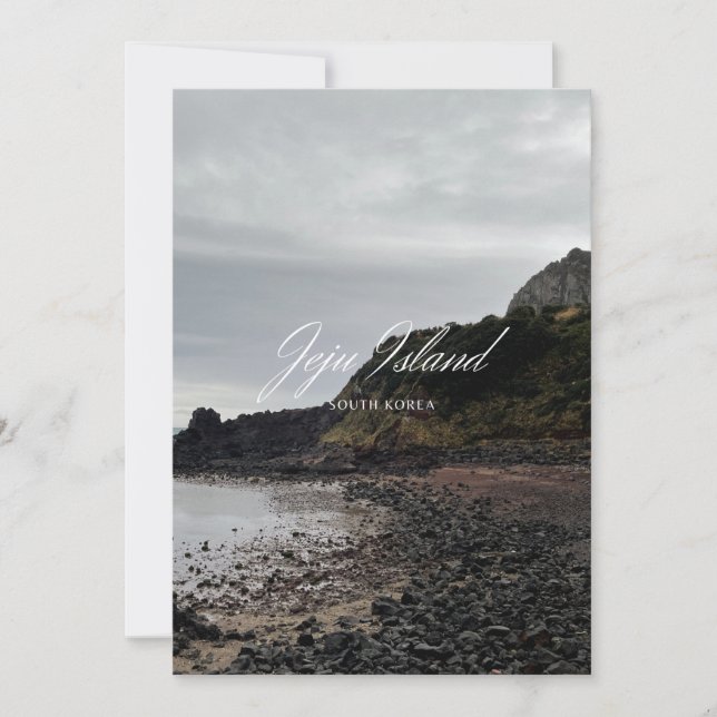 Jeju - ön Jeju - Sydkorea - 제 주 도 - 제 주 Julkort (Framsida)