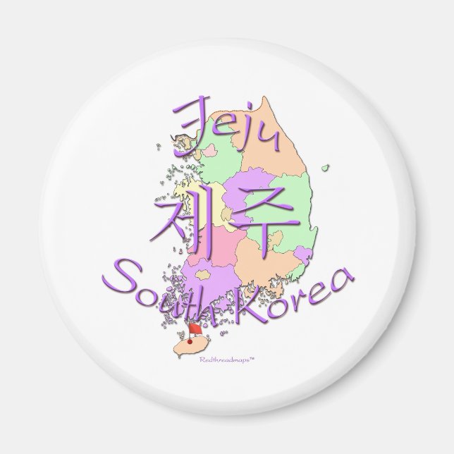 Jeju Sydkorea Magnet (Framsidan)