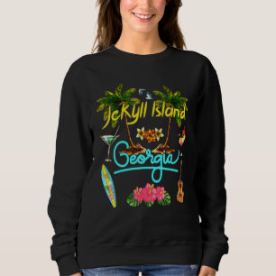 Jekyll Georgia Beach Summer Handflatan Sol Set Pa T Shirt