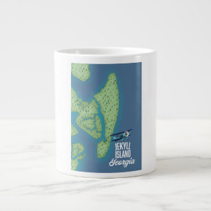 Jekyll Georgia USA karta Jumbo Mugg
