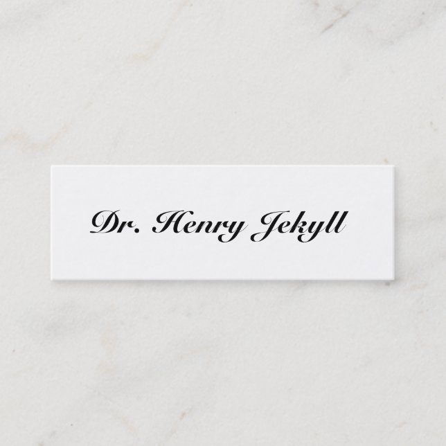 Jekyll/Hyde, 2 sid telefonkortet (Framsida)