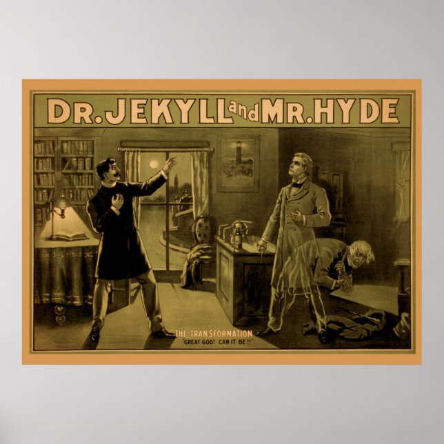 Jekyll & Hyde - Poster av teater (Framsidan)