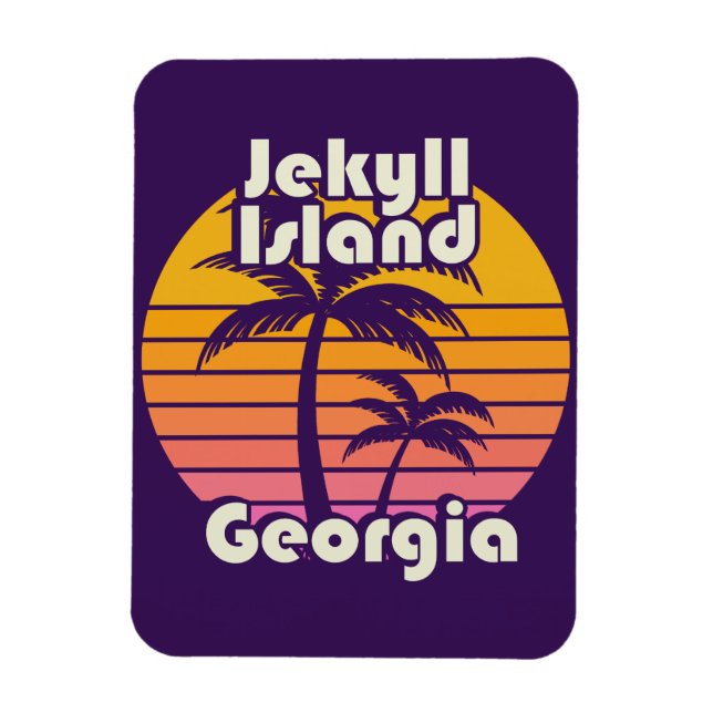 Jekyll Island Beach Georgia Magnet (Vertikal)