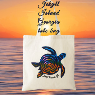 Jekyll Island GA Havsköldpadda, sköldpadda Tygkasse