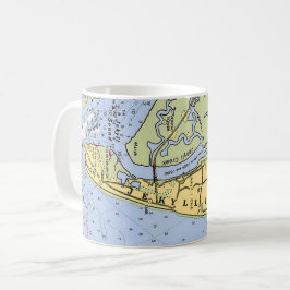 Jekyll Island Georgia Coast Map Mug Kaffemugg