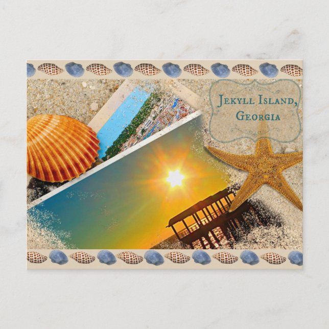 Jekyll Island, Georgia Postcard Vykort (Framsida)