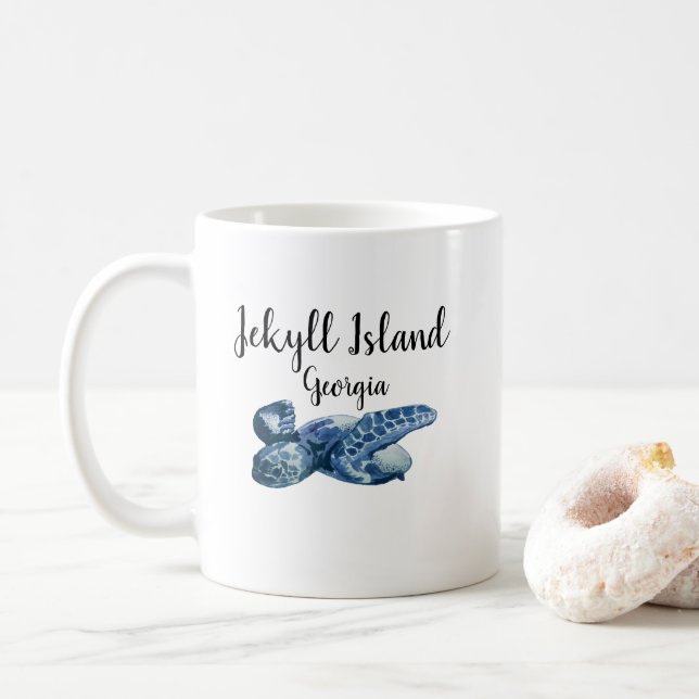 Jekyll Island Georgia Sea Turtle Kaffemugg (Med munk)