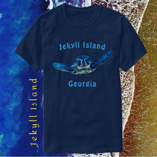 Jekyll Island Georgia Stunning Sea Turtle T Shirt (Skapare uppladdad)