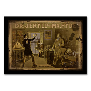 Jekyll och Hyde Poster konst Bordsnummer