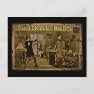 Jekyll och Hyde Poster konst Vykort