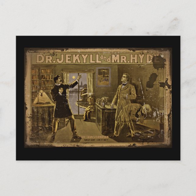 Jekyll och Hyde Poster konst Vykort (Framsida)