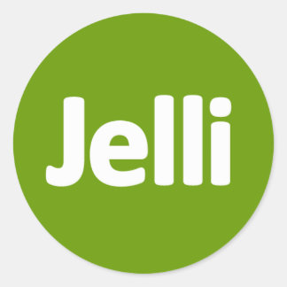 Jelli Sticker - Grönt Runt Klistermärke