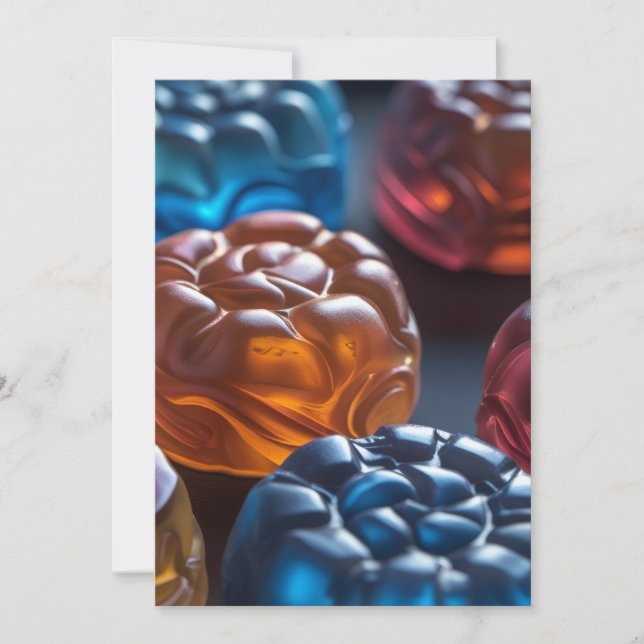 Jelllied Candy Roligt Inbjudningar (Framsida)