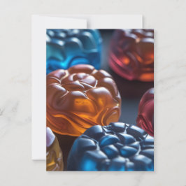 Jelllied Candy Roligt Vykort