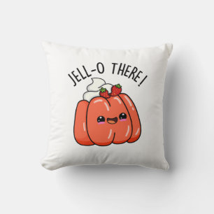 Jello Där Funny Orange Jello Pun Kudde