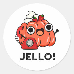 Jello Funny Jello On Mobil Pun Runt Klistermärke