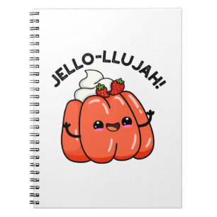 Jello-llujah Roligt Jello Mat Pun Anteckningsbok