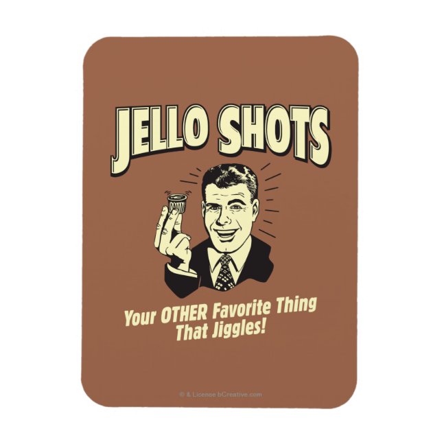 Jello Shots: Annan Favorite Sak Magnet (Vertikal)