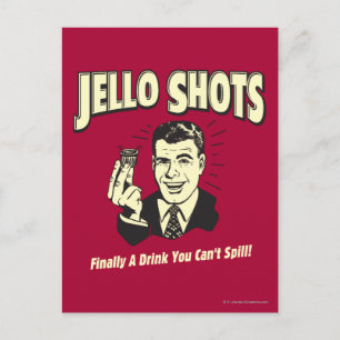 Jello Shots: Drinken kan du inte spill Vykort