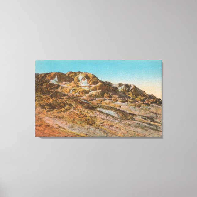 Jellowstone, Jupiter Terrace WYView Canvastryck (Framsida)