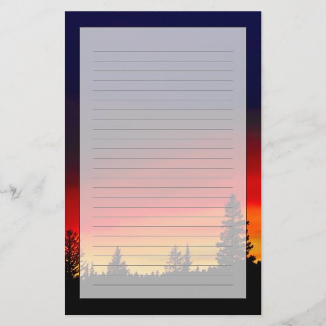 Jellowstone Sunset Brevpapper (Framsida)