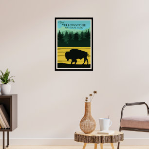 Jellowstone, Wyoming Travel Poster