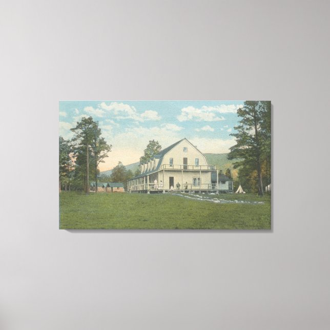 Jellowstone, WYView of Piney Inn Canvastryck (Framsida)